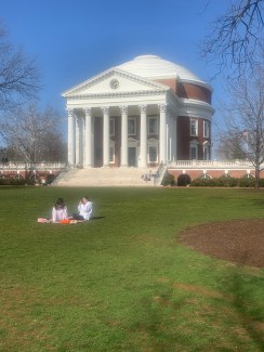 The Rotunda and lawn at the University of Virginia