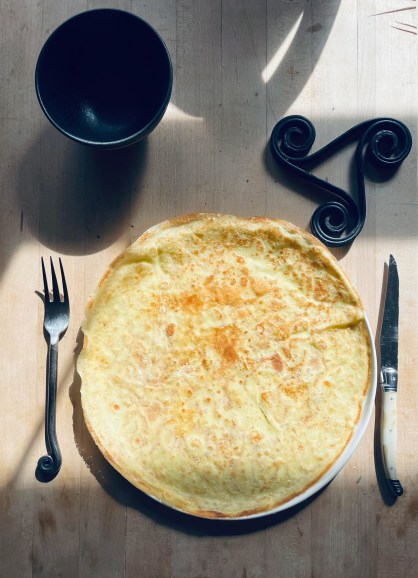A stack of gluten-free crepes